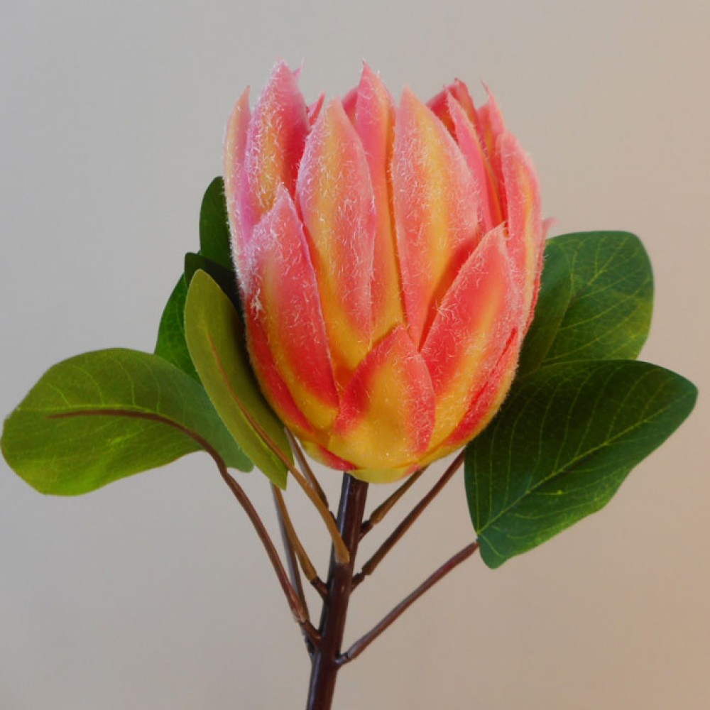 Artificial King Protea Pink Fruit Salad 65cm Artificial Flowers